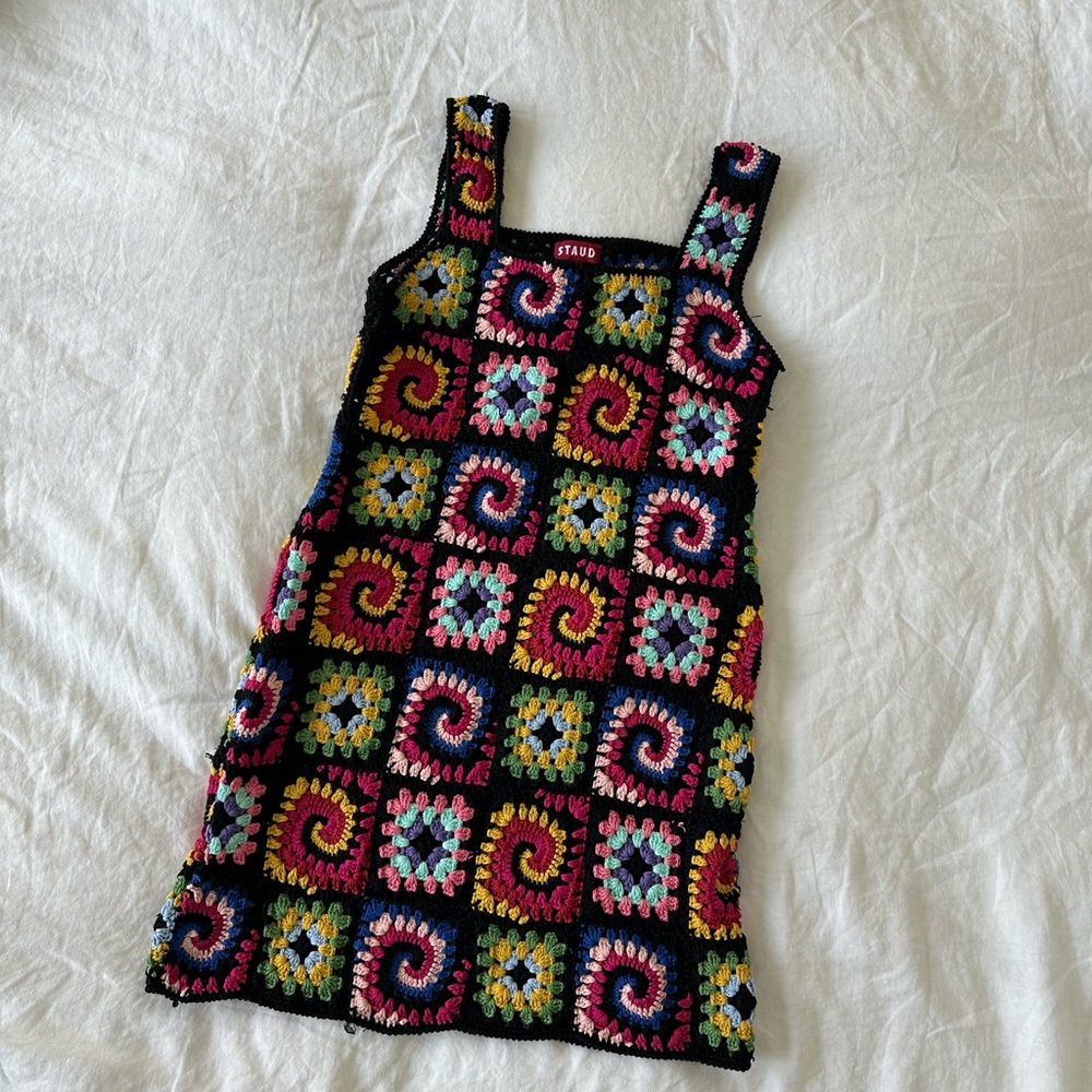 STAUD crochet dress